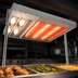Thumbnail image #3 for Hatco Glo-Ray 42-Inch Lighted Infrared Strip Heater, Aluminum, 1355 Watts
