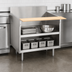 Thumbnail image #3 for La Rosa Open Cabinet Stainless Steel Equipment Stand with 9-1/2-Inch Richlite Cutting Board