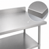 Thumbnail image #3 for Duke Stainless Steel Work Table with 5-Inch Riser and Undershelf, 48 x 30 Inches