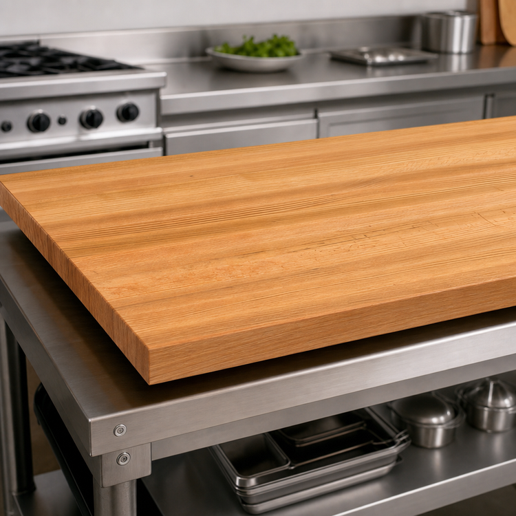 Product image #3 for John Boos Appalachian Red Oak Edge Grain Island Countertop, 72 x 42 x 1-1/2 Inch, Penetrating Oil Finish