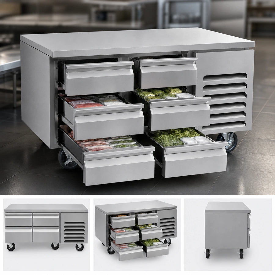 Six Drawer Storage Layout