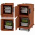 Thumbnail image #4 for Cambro Ultra Camcart® Double-Compartment Front-Loading Insulated Food Pan Carrier, Brick Red