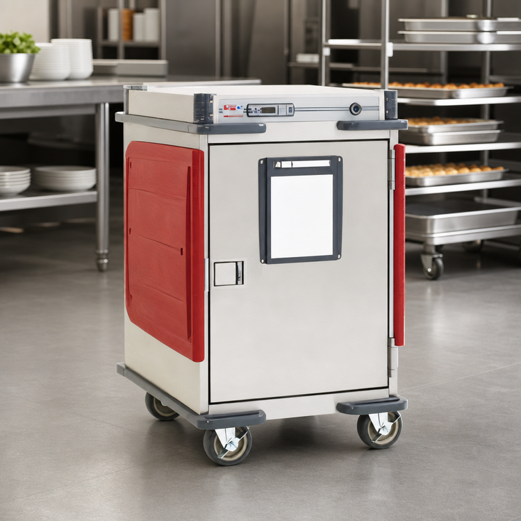 Product image #3 for Metro C5T5-DSL C5 Transport Armour Half-Height Mobile Heated Holding Cabinet, Solid Door, 9 Sheet Pan / 16 Hotel Pan Capacity, 120V