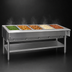 Thumbnail image #3 for Eagle Group 79-Inch Natural Gas Hot Food Table with 5 Dry Wells, Open Base and Undershelf