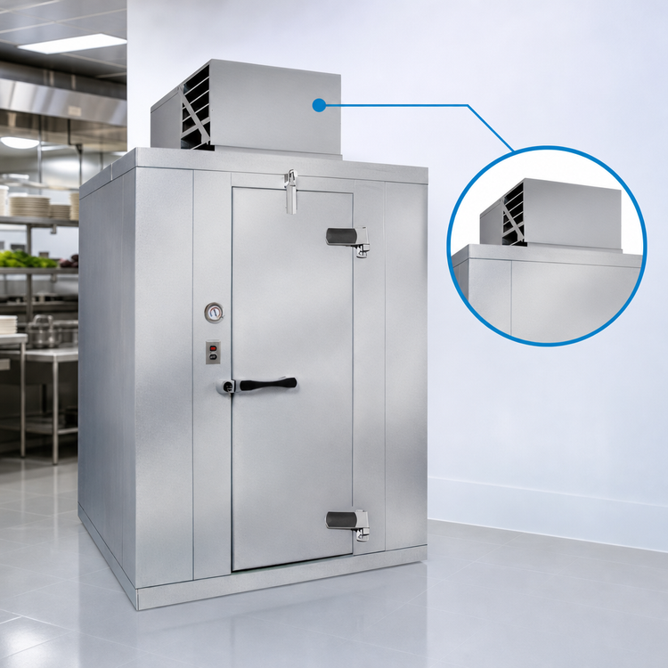 Product image #3 for Polar-Pak Indoor Floorless Walk-In Cooler with Top-Mounted Self-Contained Refrigeration