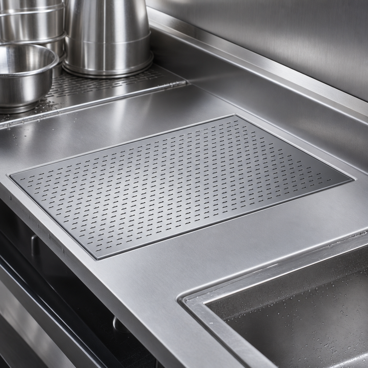 Product image #3 for Krowne Royal Series 19-Inch x 30-Inch Perforated Stainless Steel Drainboard Insert