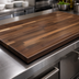 Thumbnail image #3 for Boos Block American Black Walnut Blended Edge Grain Kitchen Countertop, 120 x 30 x 1-1/2 Inches, Varnique Finish