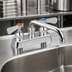 Thumbnail image #3 for OptiFlow Heavy Duty Solid Body Deck-Mount Commercial Faucet with 6-Inch Swing Spout, 4-Inch Centers
