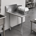 Thumbnail image #3 for BK Resources Heavy Duty Straight Clean Dishtable, 60-Inch, Right-to-Left Operation, 304 Stainless Steel