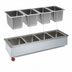 Thumbnail image #3 for Atlas Metal Slim-Line Full-Depth 4-Pan Drop-In Iced Cold Pan