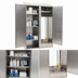Thumbnail image #3 for Eagle Group Double-Width Stainless Steel Mop Sink Cabinet with Slanted Top, 8-Inch Deep Sink, and Shelves