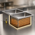 Thumbnail image #3 for Drop-In Modular/Ganged Heated Well for 2 Full-Size Pans, Wet or Dry, Insulated with Manifold Drains