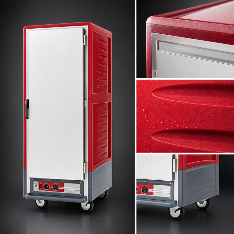 Product image #3 for Metro C5 3 Series Insulation Armour Full-Height Heated Holding Cabinet with Solid Door and Universal Slides
