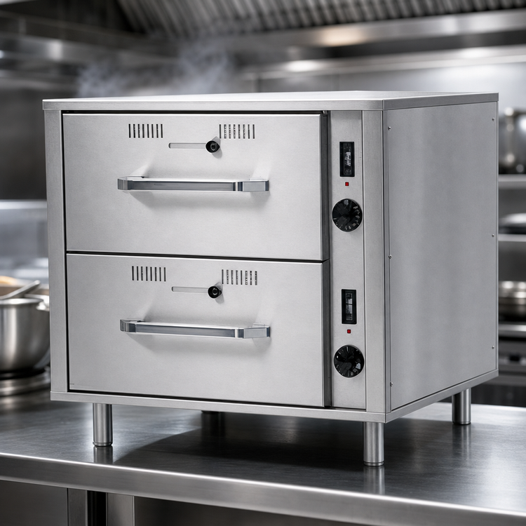 Product image #3 for Eagle RedHots Freestanding Narrow 2-Drawer Heated Warming Drawer, 120V