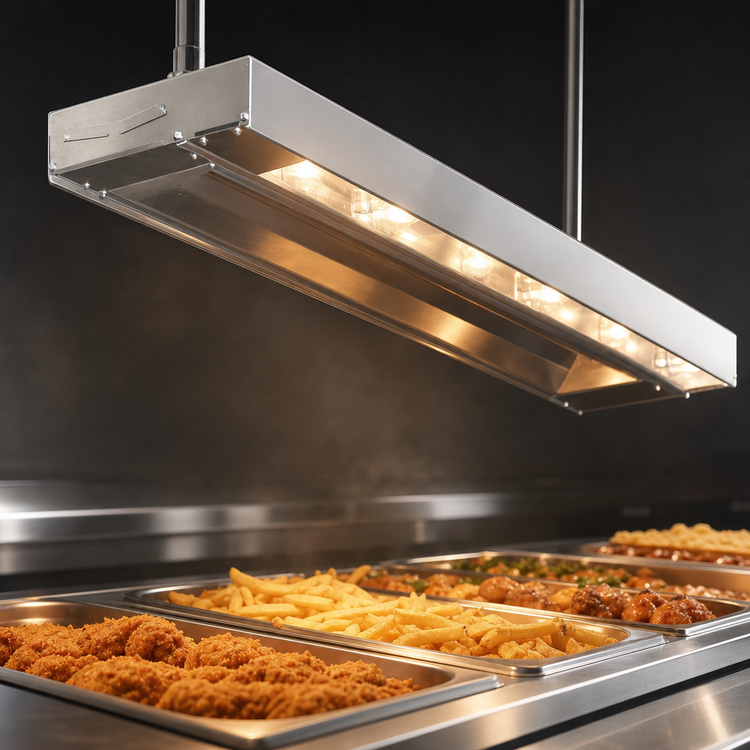 Product image #3 for Eagle RedHots 36-Inch Single Rod Lighted Strip Heat Lamp, 240V, 755W