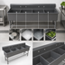 Thumbnail image #3 for John Boos Pro-Bowl 4-Compartment Stainless Steel Sink, 24