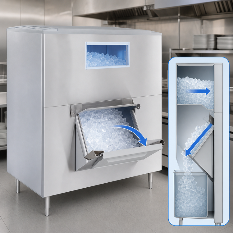 Product image #3 for Manitowoc LB1760 Upright Ice Storage Bin, 60 x 34 x 67 in., 1,693 lb Capacity