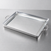 Thumbnail image #3 for Crestware Small Aluminum Commercial Griddle with Heavy-Duty Wire Loop Handle, 17 x 12-1/2 x 5mm