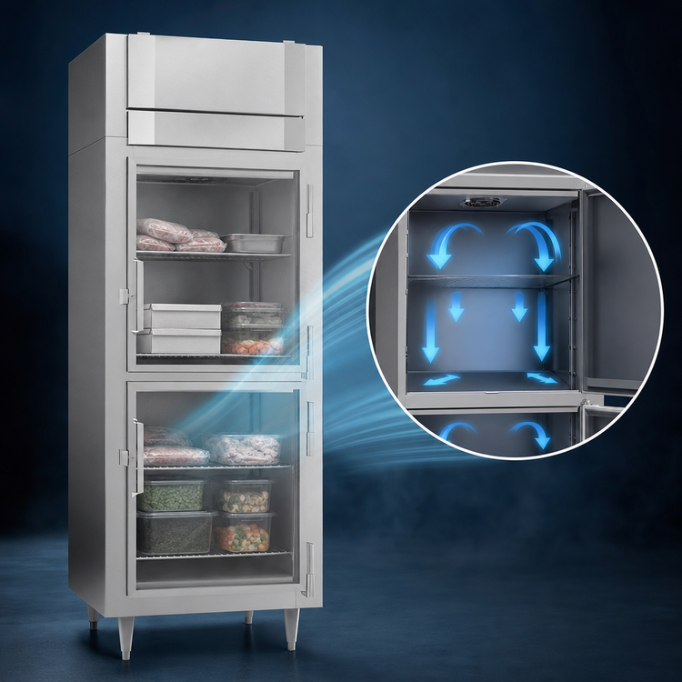 Product image #4 for Victory UltraSpec Extra Wide Glass Half-Door Reach-In Freezer, 1-Section, 24.4 Cu. Ft.