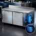 Thumbnail image #3 for Victory Refrigeration V-Core Two-Section Worktop Freezer Counter, 67-1/8-Inch Wide, 20.08 Cu. Ft., Self-Contained Side-Mounted Refrigeration