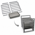 Thumbnail image #2 for Channel Manufacturing Knock-Down Aluminum End-Load Bun Pan Rack for Reach-In Refrigerators, 10-Pan Capacity