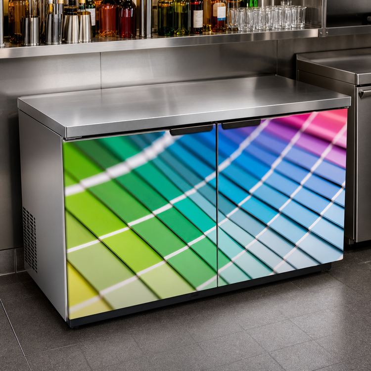 Product image #3 for Krowne Front Only Vinyl Wrap for 36-Inch Backbar Cooler