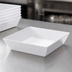 Thumbnail image #3 for American Metalcraft Endurance 64 oz Shallow Square White Melamine Bowl