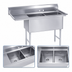 Thumbnail image #3 for Advance Tabco 2-Compartment Floor Model Fabricated Sink with 24-Inch Left Drainboard, 20 x 30 x 14-Inch Bowls, 304 Stainless Steel