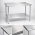 Thumbnail image #3 for BlendPort Deluxe Series Stainless Steel Work Table with Rear Upturn and Adjustable Undershelf, 84 x 30 Inches