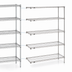Thumbnail image #3 for Metro Super Erecta Add-On Wire Shelving Unit, 48W x 24D x 74H, 5 Shelves, Chrome Plated