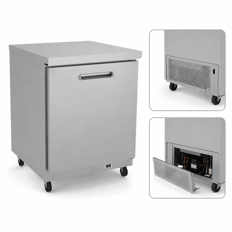 Product image #4 for Kelvinator Commercial 27-Inch One-Section Undercounter Refrigerator, 6.5 Cu. Ft., Solid Right-Hinged Door, Rear-Bottom Mounted Self-Contained Refrigeration