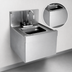 Thumbnail image #3 for Eagle Group Spec-Bar Wall-Mounted Stainless Steel Hand Sink with Gooseneck Faucet, 14