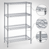 Thumbnail image #3 for Eagle Group 4-Tier Starter Wire Shelving Unit, 36W x 18D x 63H, Chrome-Plated Finish