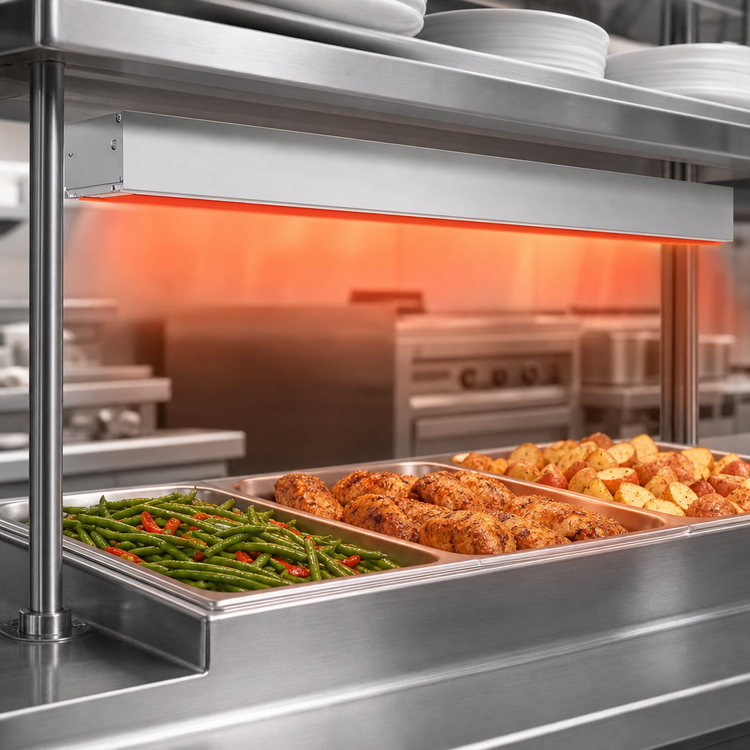 Product image #3 for Hatco Glo-Ray 48-Inch Infrared Strip Heater, 800 Watt, 120V, Single Rod, Aluminum