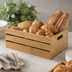 Thumbnail image #3 for American Metalcraft Full-Size Bamboo Rectangular Display Crate