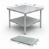 Thumbnail image #3 for Advance Tabco Galvanized Undershelf for 36 x 36 Inch Work Tables