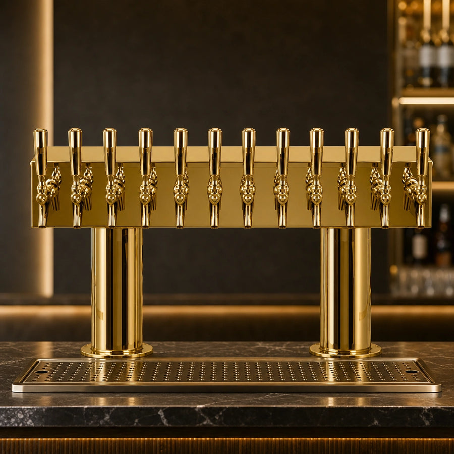 12-Faucet Double Pedestal Design