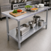 Thumbnail image #3 for 84-Inch x 24-Inch Stainless Steel Work Table with Undershelf