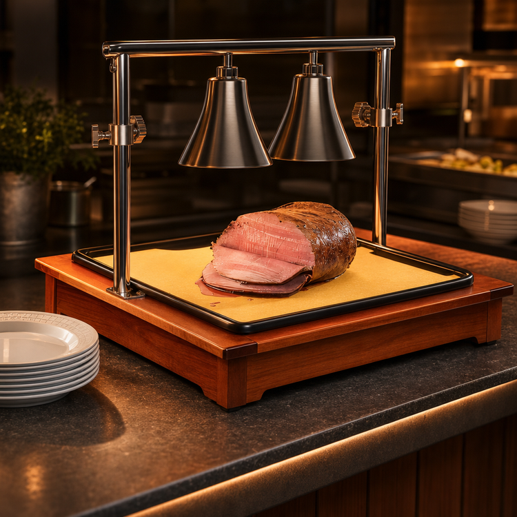 Product image #3 for Cal-Mil Cut-Mate Westport Countertop Unheated Carving Station with Heat Lamp Bracket, 22 x 18 x 4 Inches