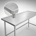 Thumbnail image #3 for Advance Tabco 108-Inch x 48-Inch 304 Stainless Steel Flat Top Open Base Work Table with No-Drip Edge