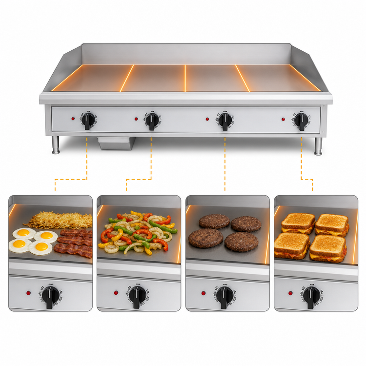 Product image #3 for Toastmaster TMGE48 48-Inch Electric Countertop Griddle with Thermostatic Controls