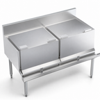Thumbnail image #3 for Krowne Royal Series KR-DC22 Double Speed Rail Locking Cover, 22-Inch Wide, Stainless Steel