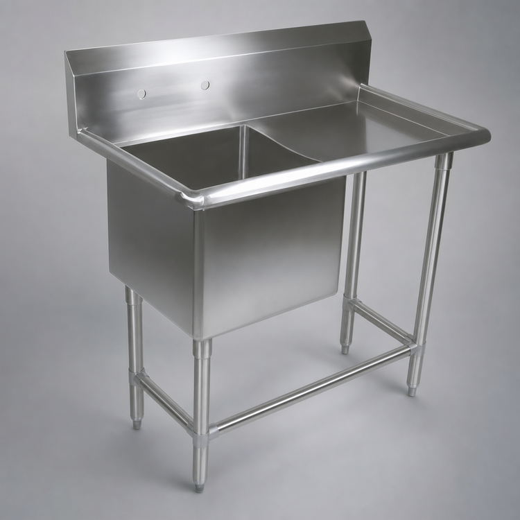 Product image #3 for John Boos Pro-Bowl One-Compartment Sink with Right-Hand Drainboard