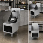 Thumbnail image #3 for Perlick Corporation Top Shelf ES18 Freestanding Stainless Steel Underbar Blender Stand with Flat Work Top, Side Splashes and Storage