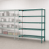 Thumbnail image #3 for Eagle Group Valu-Gard 5-Tier Add-On Wire Shelving Unit, 72 Inch W x 21 Inch D x 86 Inch H, Green Epoxy