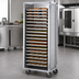 Thumbnail image #3 for Dinex Closed-Side Side-Load Open-Top Aluminum Pan Rack for 41 Full-Size 18 x 26 Trays