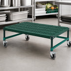 Thumbnail image #3 for Eagle Group QuadPlus QP-MDR2448E-GL Mobile Dunnage Rack, 48 x 24 x 14 in, 800 lb Capacity, 3-Sided Frame