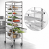 Thumbnail image #3 for Quantum Partition Store Starter Unit with Wire Baskets, Chrome Plated Finish, 19-1/2 x 24 x 75 Inches
