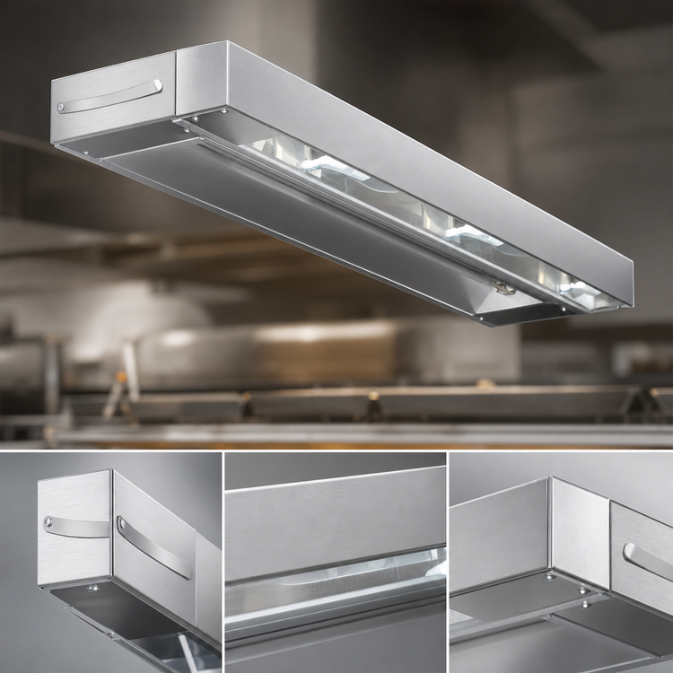Product image #3 for Eagle RedHots 96-Inch Single Lighted Strip Heat Lamp with Remote, 208V