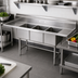 Thumbnail image #3 for Eagle Group BlendPort® BPFC Series Three-Compartment Stainless Steel Sink with 15